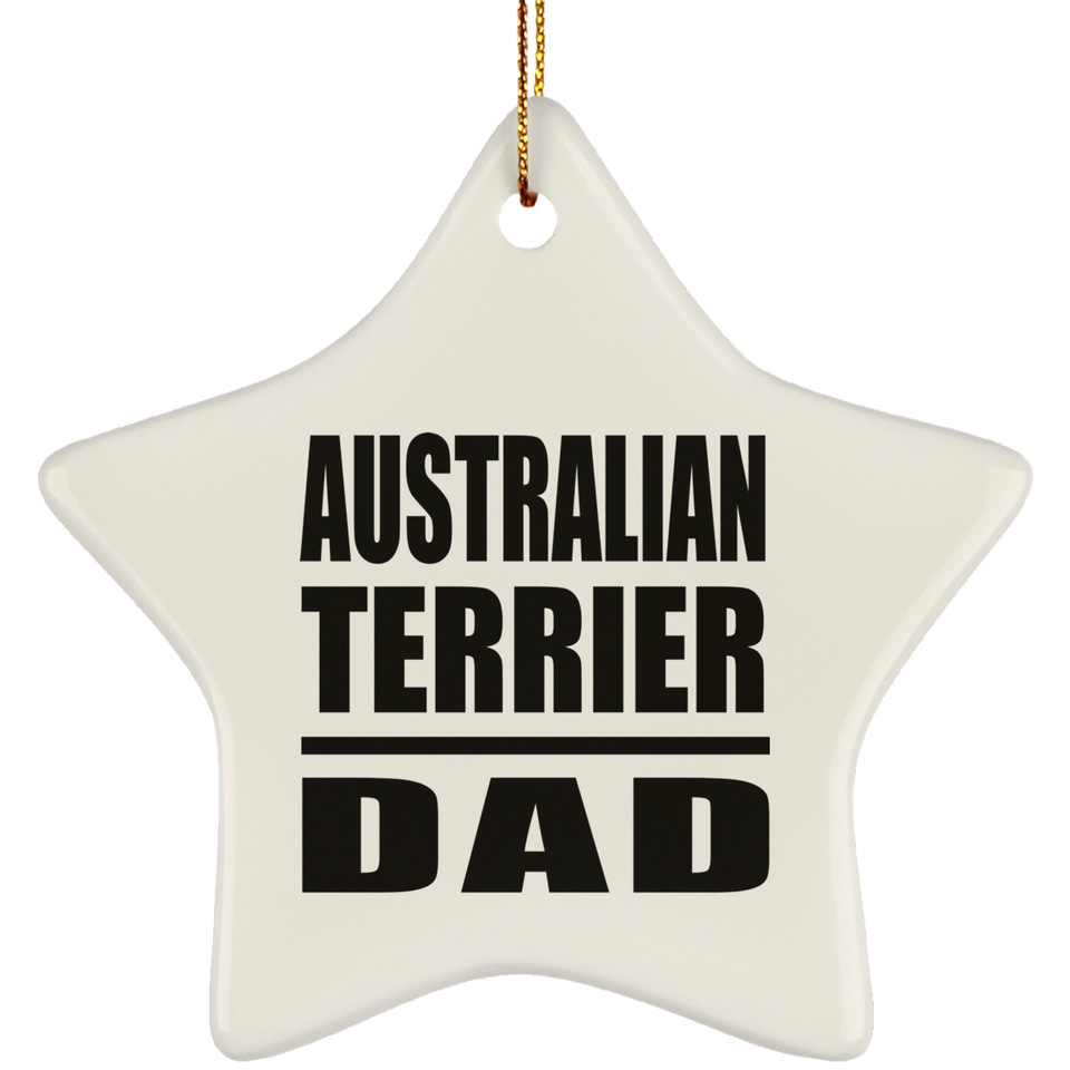 Australian Terrier Dad - Star Ornament