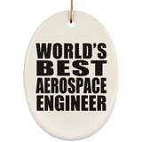 World's Best Aerospace Engineer - Oval Ornament