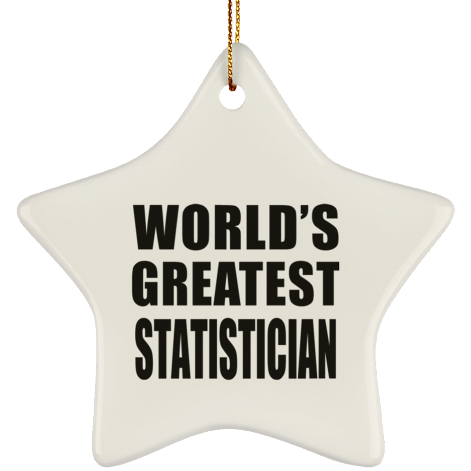 World's Greatest Statistician - Star Ornament