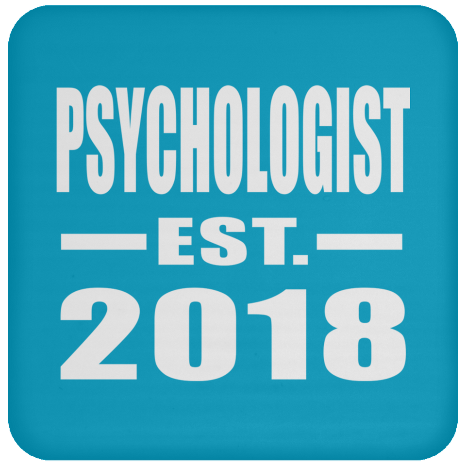 Psychologist Established EST. 2018 - Drink Coaster