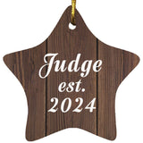 Judge Established Est. 2024 - Star Ornament D
