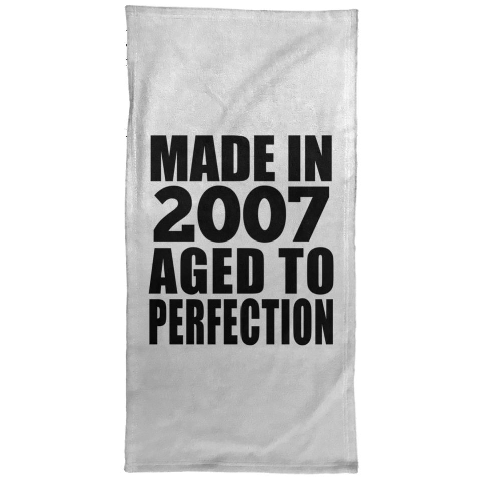 17th Birthday Made In 2007 Aged to Perfection - Hand Towel