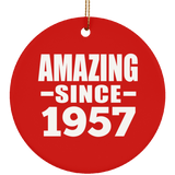 67th Birthday Amazing Since 1957 - Circle Ornament