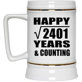 Happy 49th Anniversary Square Root of 2401 Years & Counting - Beer Stein