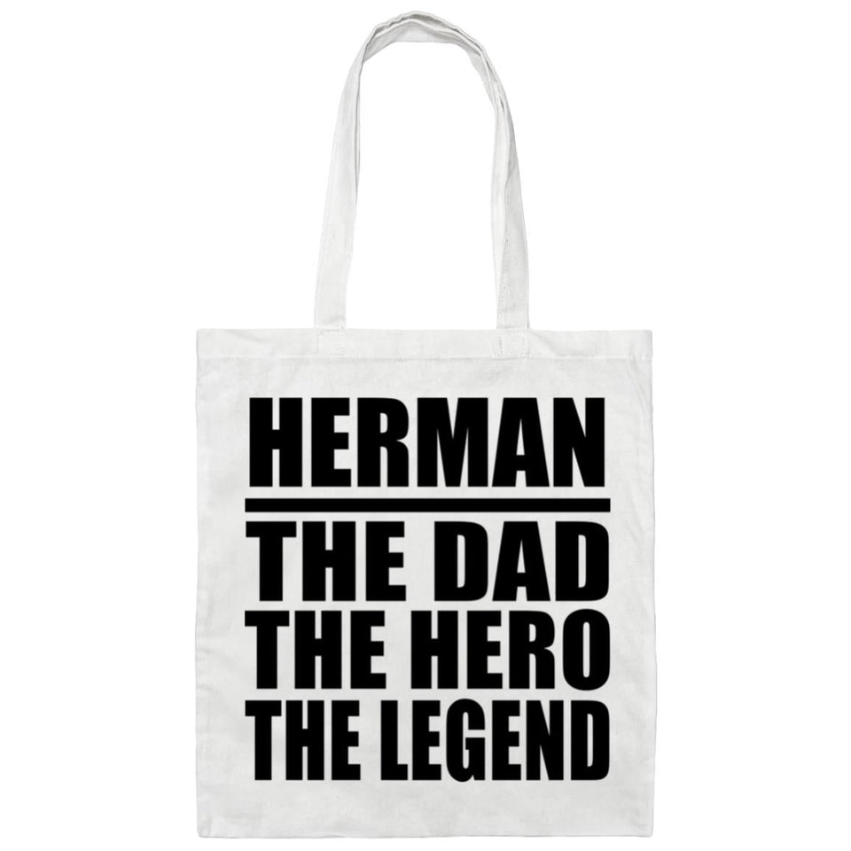 Herman The Dad The Hero The Legend - Tote Bag White