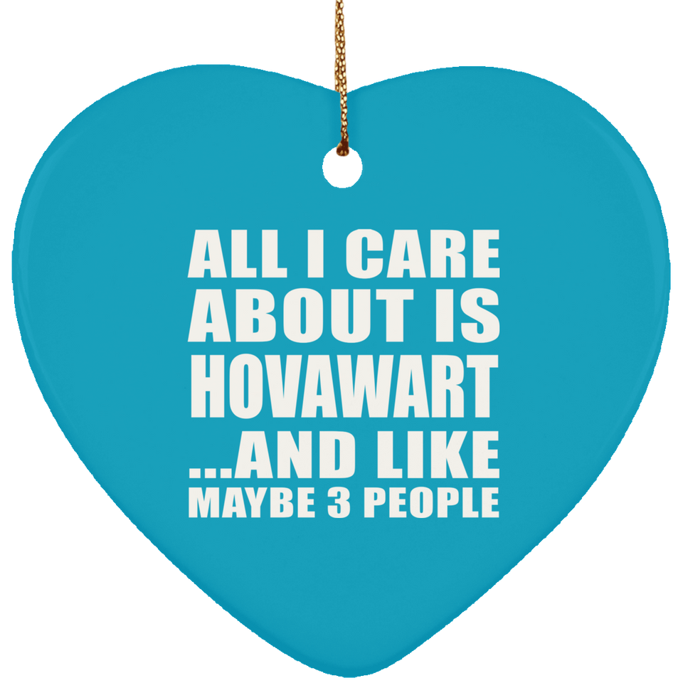 All I Care About Is Hovawart - Heart Ornament