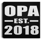 Opa Established EST. 2018 - Canvas Square