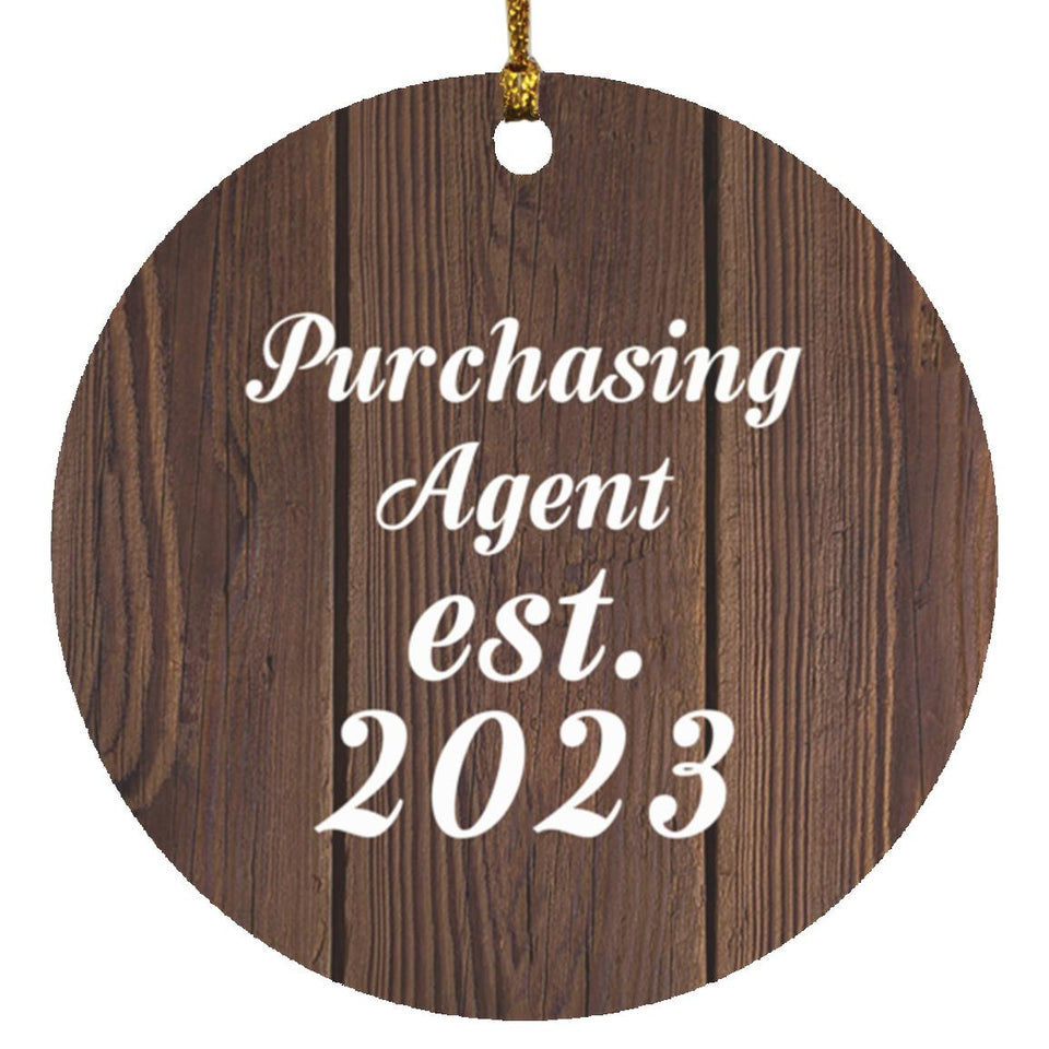 Purchasing Agent Established Est. 2023 - Circle Ornament D