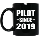 Pilot Since 2019 - 11oz Coffee Mug Black