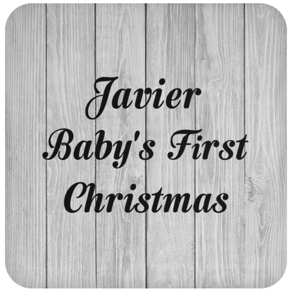 Javier Baby's First Christmas - Drink Coaster F