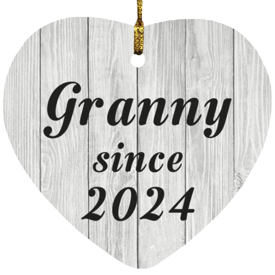 Granny Since 2024 - Heart Ornament F