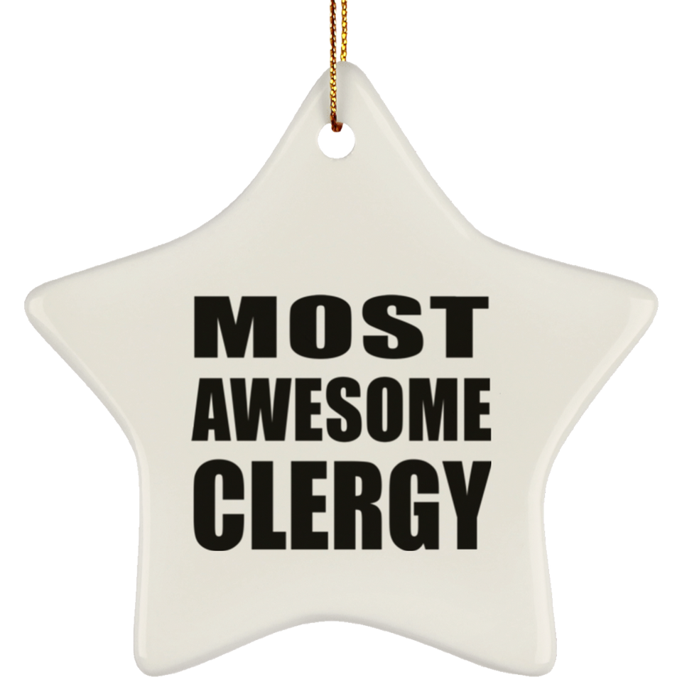 Most Awesome Clergy - Star Ornament