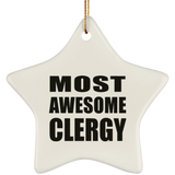 Most Awesome Clergy - Star Ornament