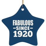 104th Birthday Fabulous Since 1920 - Star Ornament
