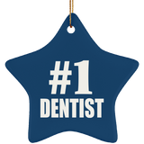 Number One #1 Dentist - Star Ornament