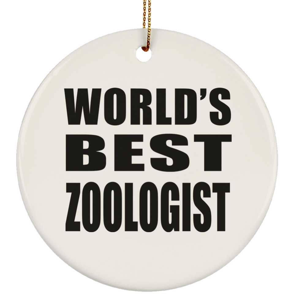 World's Best Zoologist - Circle Ornament