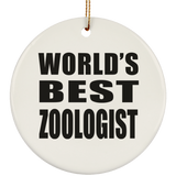 World's Best Zoologist - Circle Ornament