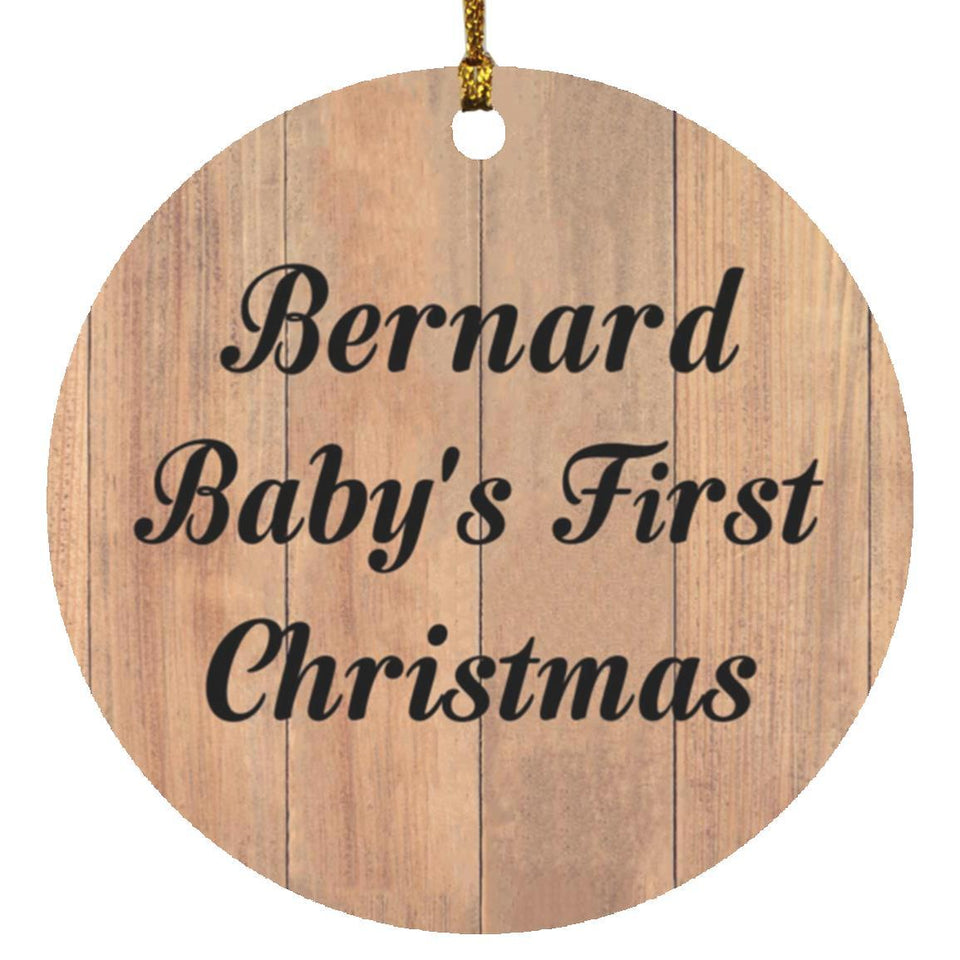 Bernard Baby's First Christmas - Circle Ornament C