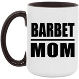Barbet Mom - 15oz Accent Mug Black
