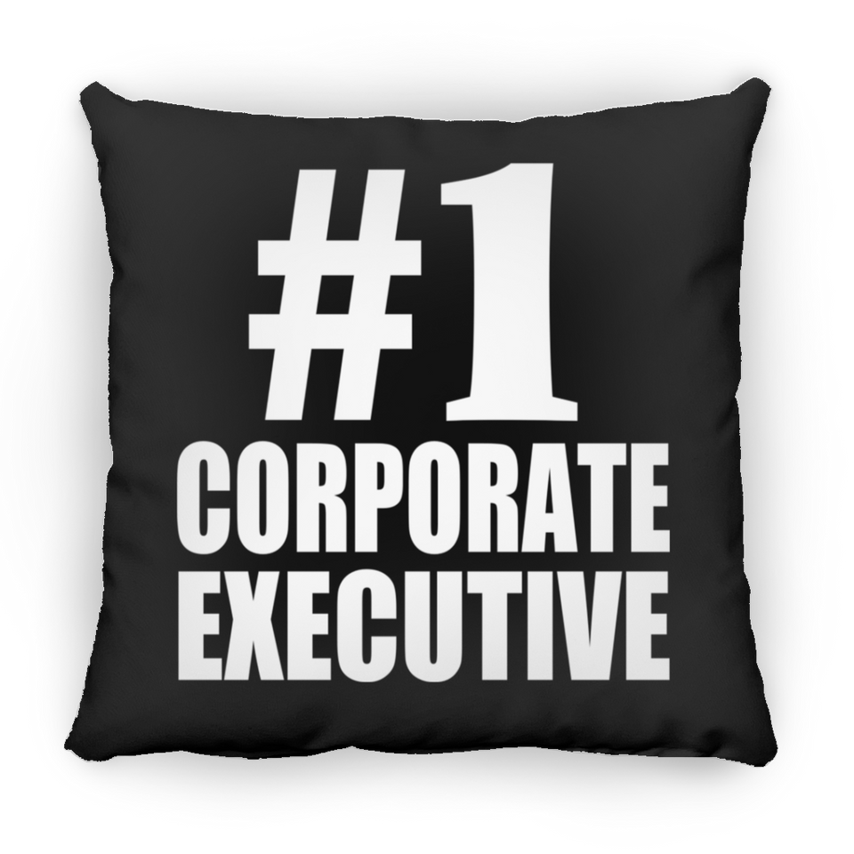 Number One #1 Corporate Executive - Throw Pillow Black