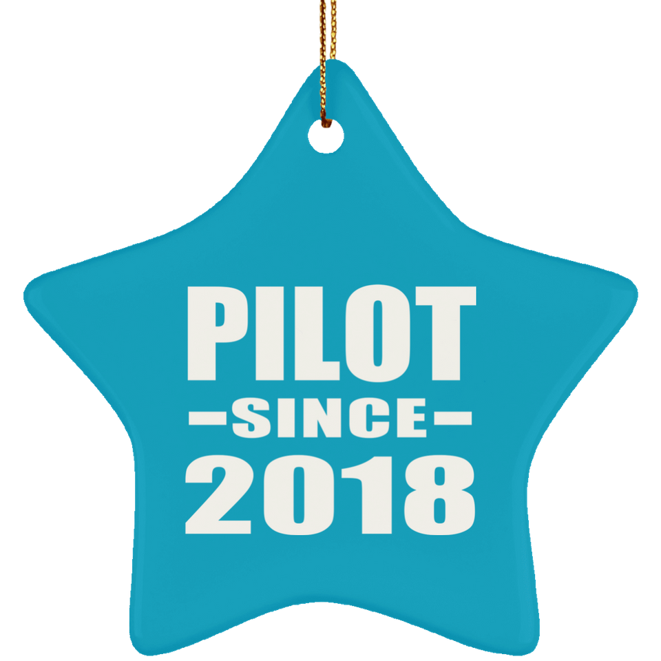 Pilot Since 2018 - Star Ornament