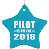 Pilot Since 2018 - Star Ornament