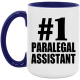 Number One #1 Paralegal Assistant - 15oz Accent Mug Purple