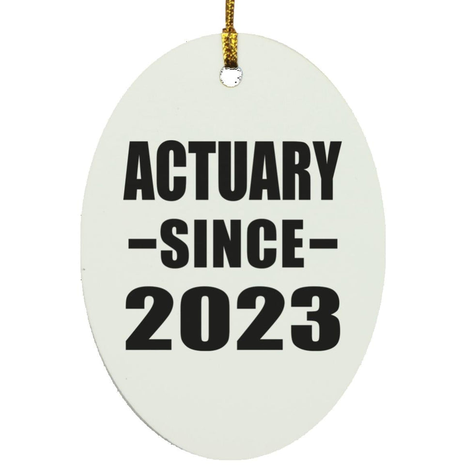 Actuary Since 2023 - Oval Ornament