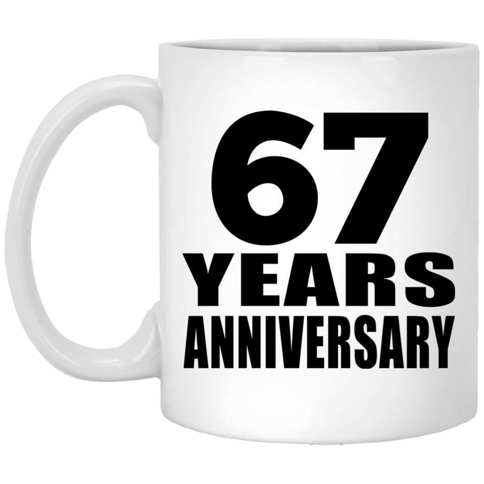 67th Anniversary 67 Years - 11 Oz Coffee Mug