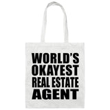 World's Okayest Real Estate Agent - Tote Bag White