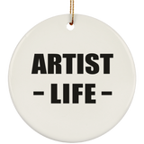 Artist Life - Circle Ornament