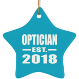 Optician Established EST. 2018 - Star Ornament