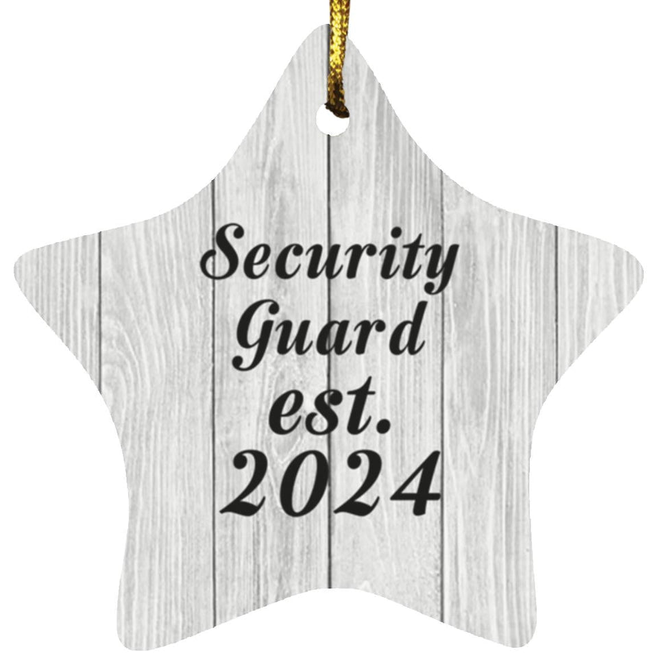 Security Guard Established Est. 2024 - Star Ornament F