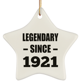 103rd Birthday Legendary Since 1921 - Star Ornament