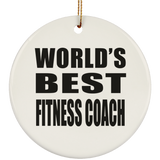 World's Best Fitness Coach - Circle Ornament