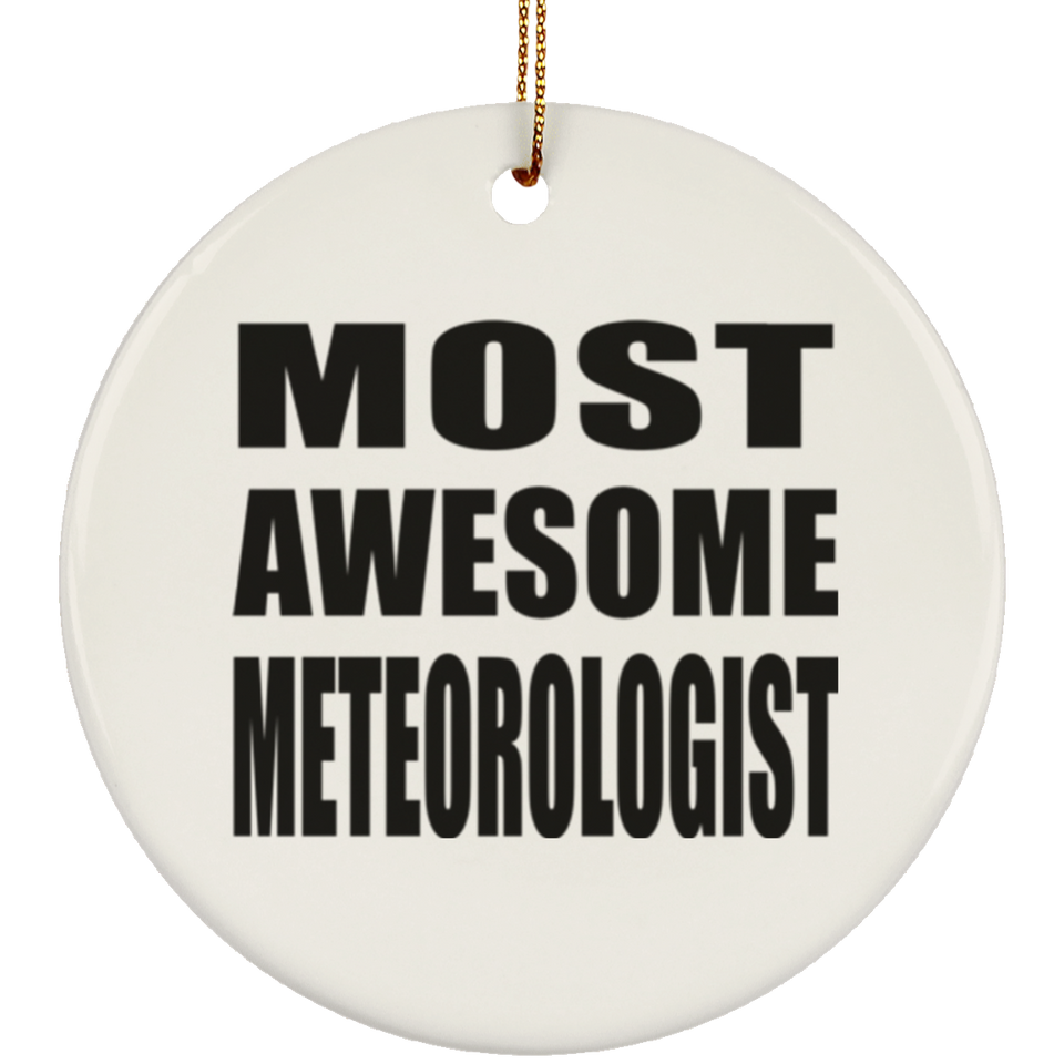 Most Awesome Meteorologist - Circle Ornament