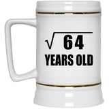 8th Birthday Square Root of 64 Years Old - Beer Stein