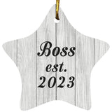 Boss Established Est. 2023 - Star Ornament F