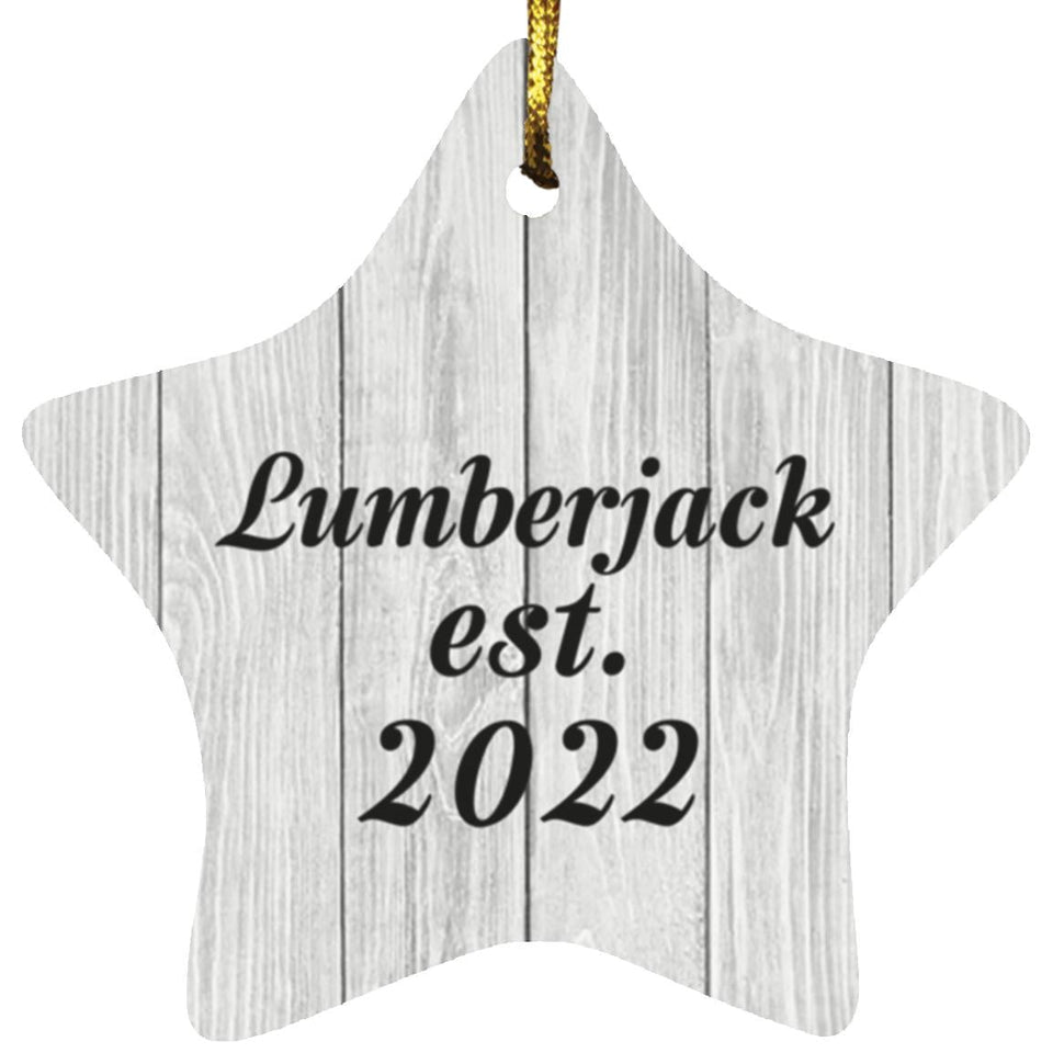 Lumberjack Established Est. 2022 - Star Ornament F