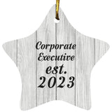 Corporate Executive Established Est. 2023 - Star Ornament F