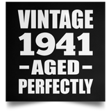83rd Birthday Vintage 1941 Aged Perfectly - Poster Square