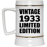 91st Birthday Vintage 1933 Limited Edition - Beer Stein
