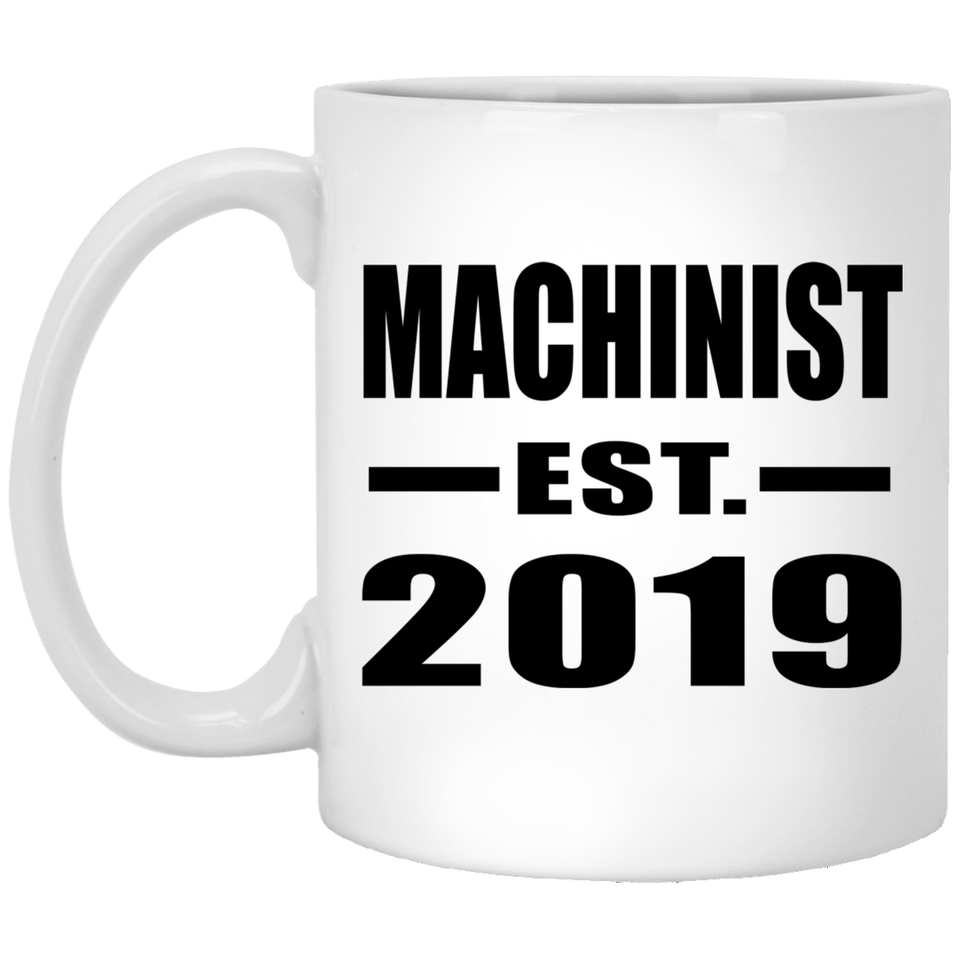Machinist Established EST. 2019 - 11oz Coffee Mug