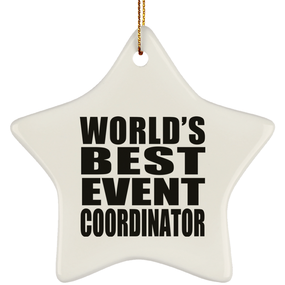 World's Best Event Coordinator - Star Ornament