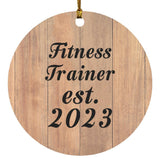 Fitness Trainer Established Est. 2023 - Circle Ornament C