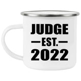 Judge Established EST. 2022 - 12oz Camping Mug