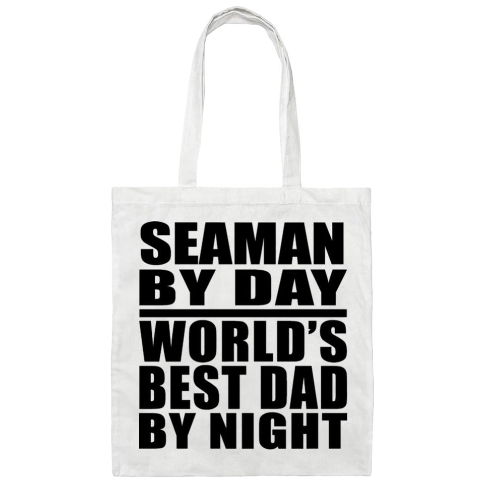 Seaman By Day World's Best Dad By Night - Tote Bag White