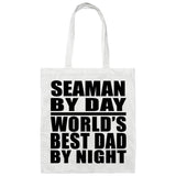 Seaman By Day World's Best Dad By Night - Tote Bag White