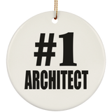 Number One #1 Architect - Circle Ornament