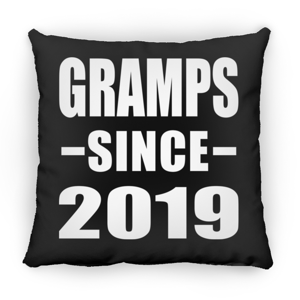 Gramps Since 2019 - Throw Pillow Black